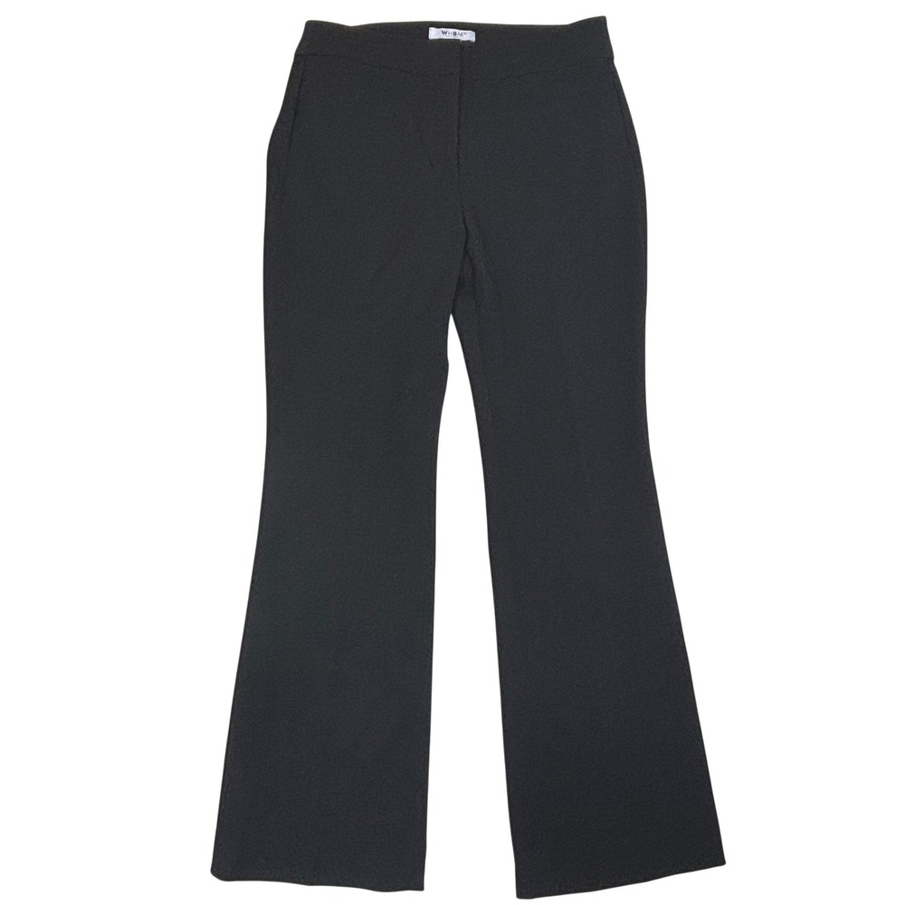 White House Black Market Black Flared Dress Pants